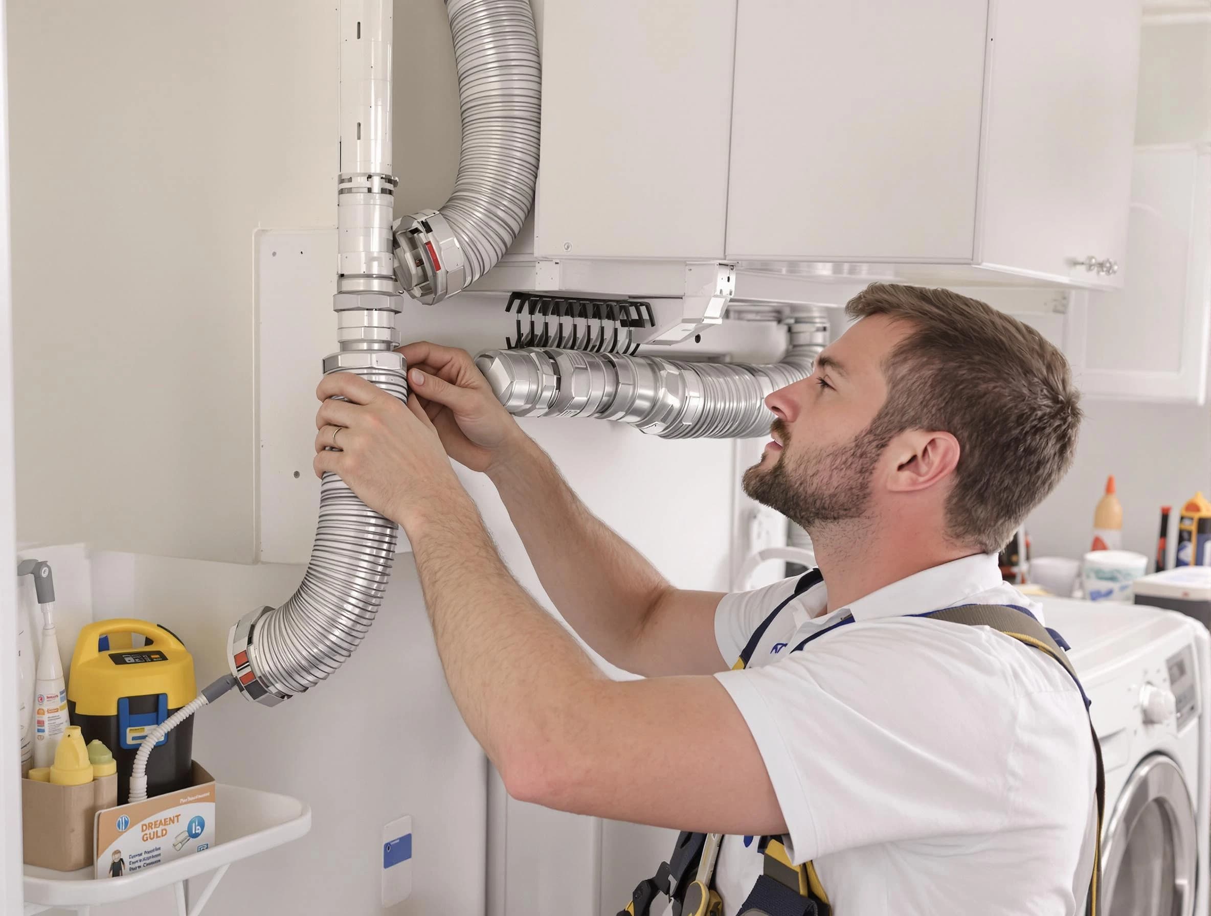 Professional dryer vent repair and installation by Purcell Dryer Vent Cleaning in Purcell