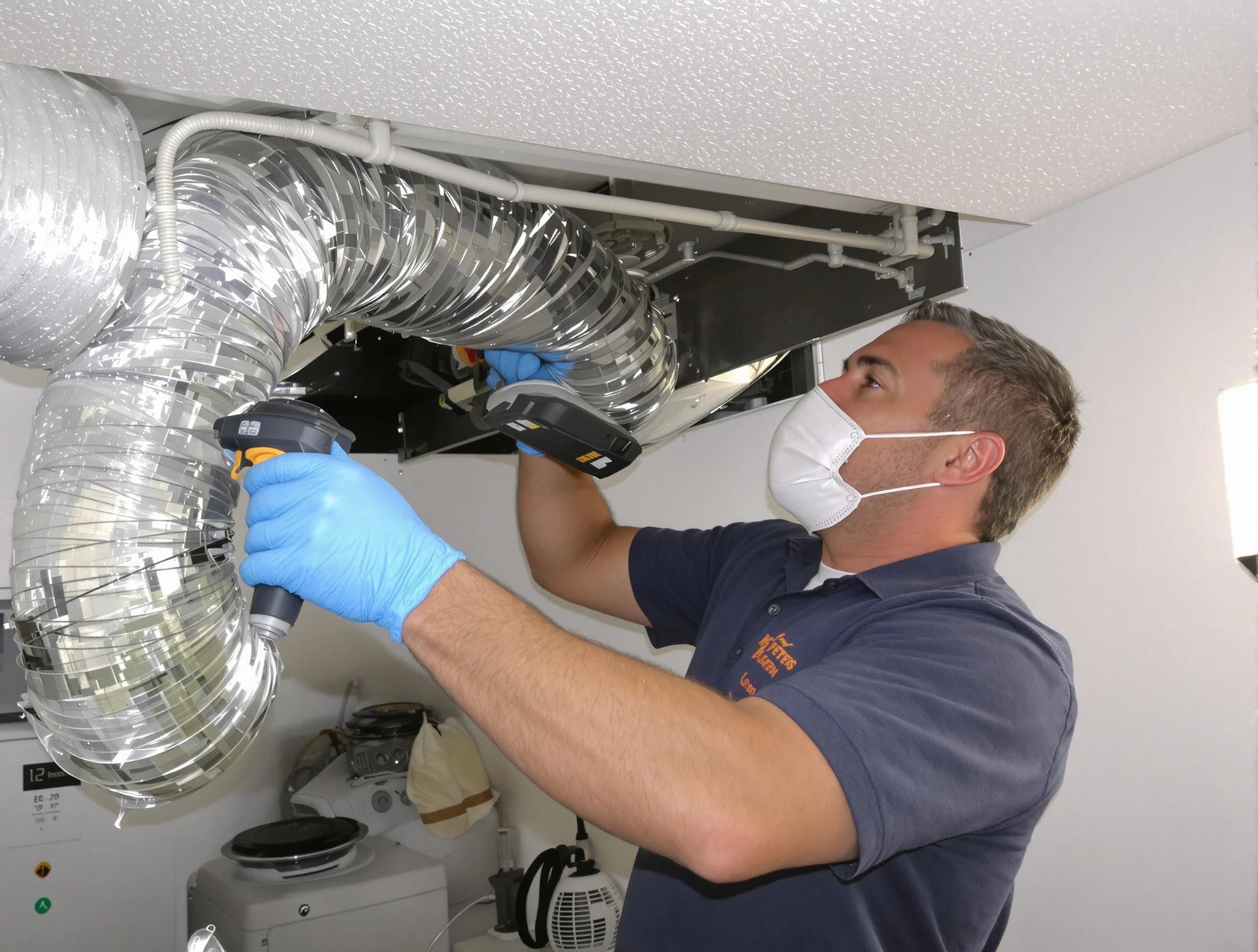 Purcell Dryer Vent Cleaning professional performing thorough residential dryer vent cleaning in Purcell