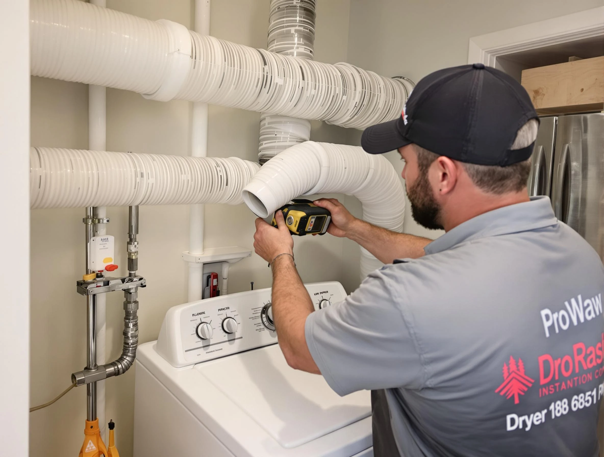 Professional dryer vent hose installation by Purcell Dryer Vent Cleaning in Purcell